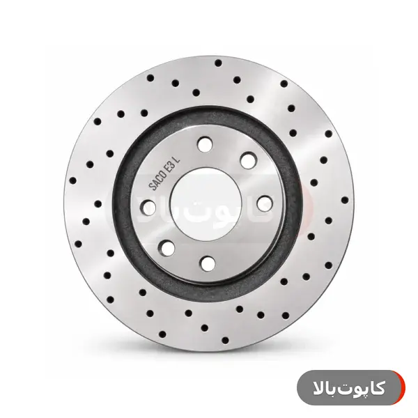 دیسک چرخ جلو پژو ۴۰۵ صاکو مدل توربو (تک)   گارانتی ۱۲ ماهه تعویض | اصالت و سلامت