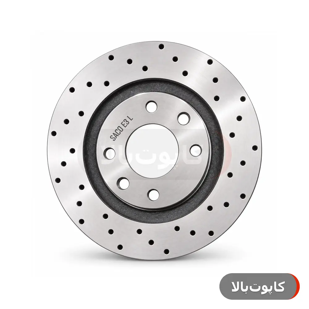 دیسک چرخ جلو پژو ۴۰۵ صاکو مدل توربو (تک) - گارانتی ۱۲ ماهه تعویضاصالت و سلامت