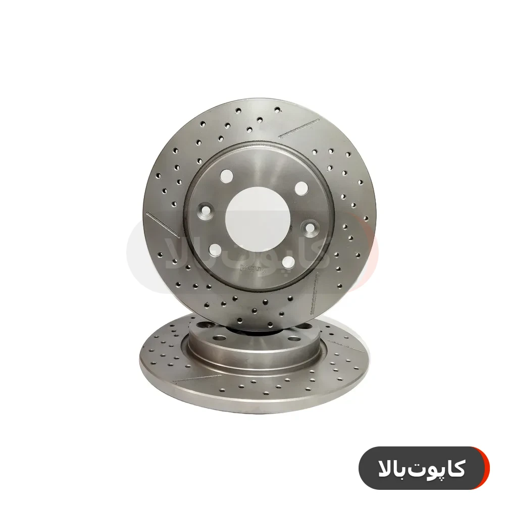 دیسک چرخ جلو پژو ۴۰۵ صاکو مدل توربو (تک) - گارانتی ۱۲ ماهه تعویضاصالت و سلامت