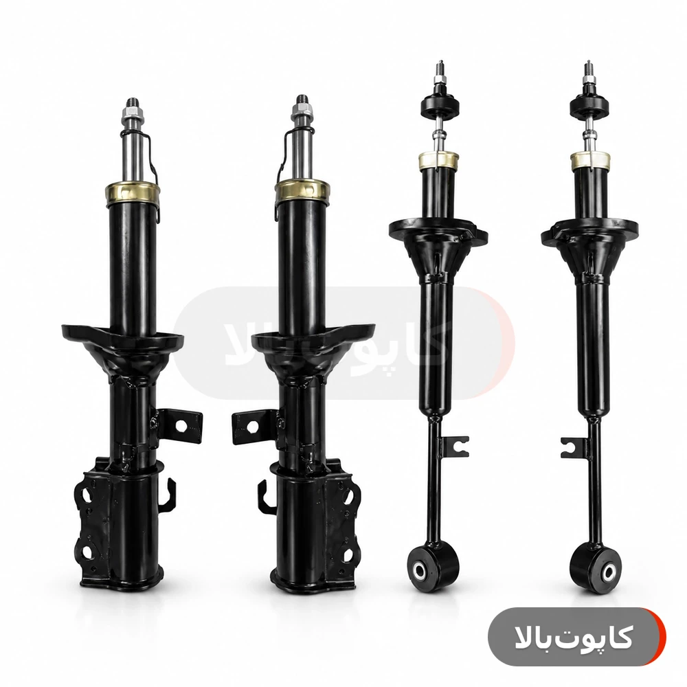 پک کامل کمک فنر تیبا ساینا کوییک توکان (۲ جلو و ۲ عقب) - گارانتی ۶ ماهه (بازتولید کارخانه)
